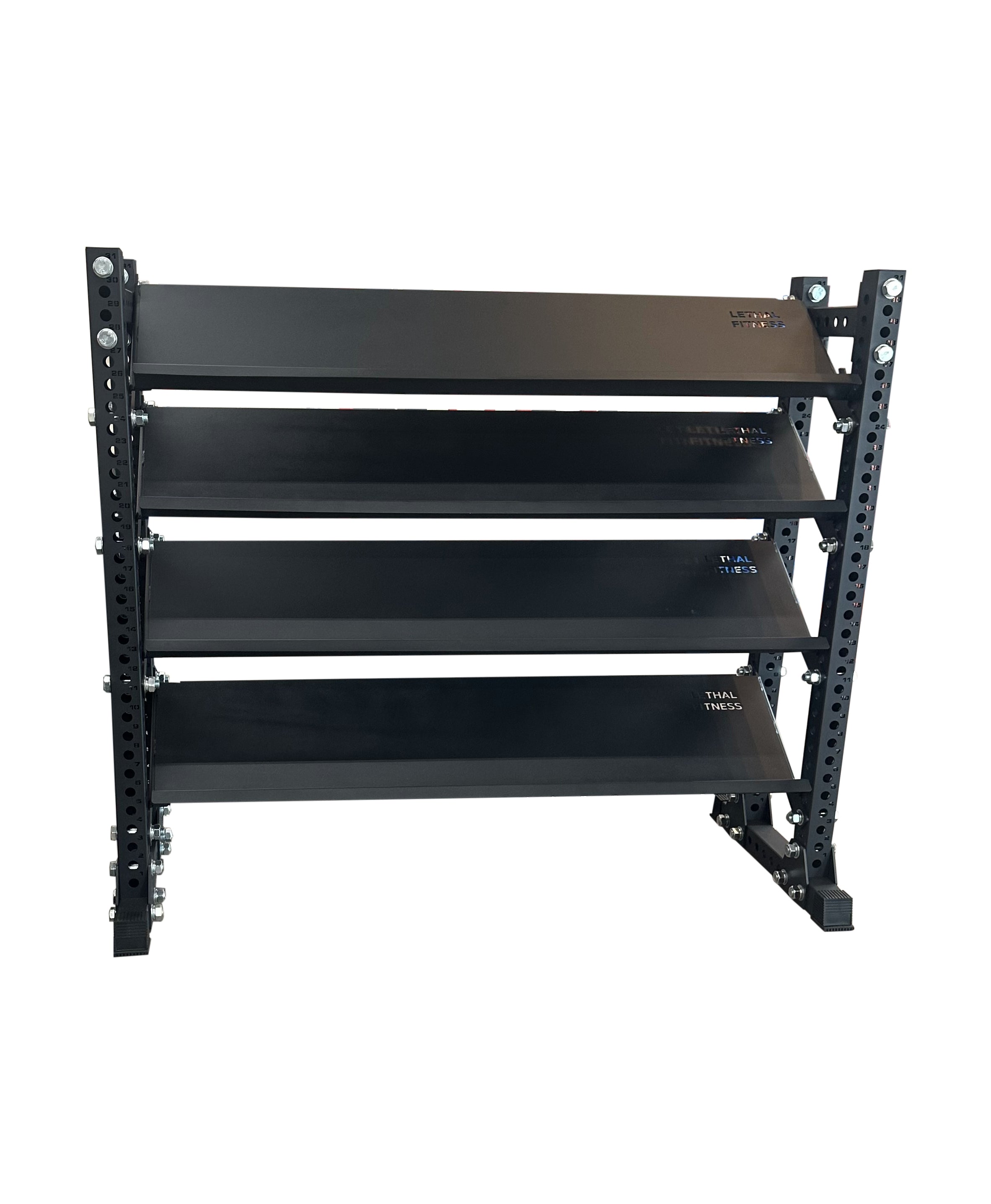 LETHAL FITNESS PLATINUM SERIES STORAGE RACK