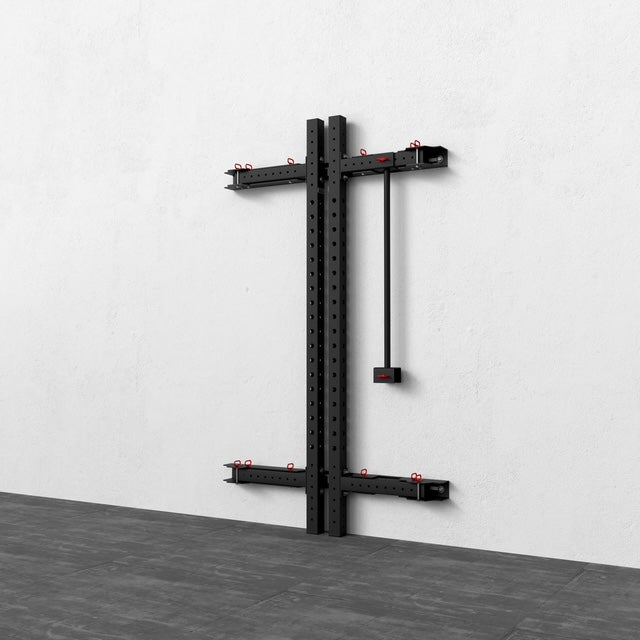 FOLD-BACK WALL-MOUNT RACK